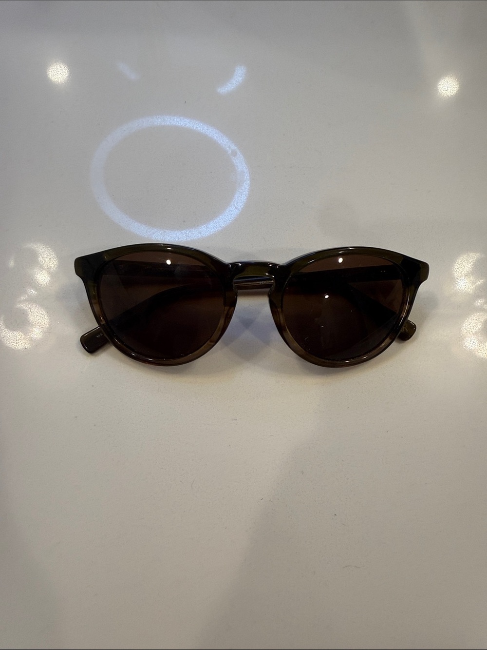 Banana Republic Brown Round Sunglasses
